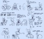  animated_skeleton black_sclera blood bone clothing comic_(under(her)tail) crossgender female hoodie human male mammal not_furry papyrus_(undertale) parody pointing protagonist_(undertale) pupilless_eyes sans_(undertale) screaming skeleton sparkles tempus_(under(her)tail) text thewill undead undertale video_games 