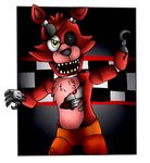  2015 abstract_background absurd_res animatronic canine estebanrex five_nights_at_freddy&#039;s fox foxy_(fnaf) hi_res machine male mammal portrait robot solo three-quarter_portrait video_games 