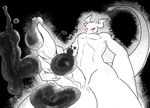  2015 alien anthro black_and_white_and_red cum earthbound_(series) erection first_person_view giygas handjob male nintendo nude orgasm penis pyc-art red_eyes simple_background smile solo video_games white_background 