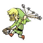  artist_request blonde_hair hat link lowres male_focus mask pointy_ears rope solo the_legend_of_zelda toon_link 