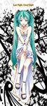  bad_feet green_eyes green_hair hatsune_miku headphones highres last_night_good_night_(vocaloid) legs long_hair paolo_antonio_aguasin sandals smile solo toes twintails v_arms vocaloid 