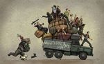  6+boys artist_request bow_(weapon) cat chloe_frazer crossbow dog elena_fisher english ground_vehicle guardian_(uncharted) gun harry_flynn highres karl_schafer luggage motor_vehicle multiple_boys multiple_girls nathan_drake naughty_dog official_art tenzin truck uncharted vase victor_sullivan wallpaper weapon zoran_lazarevic 