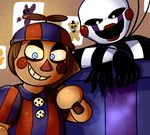  balloon_boy_(fnaf) big_eyes duo five_nights_at_freddy&#039;s five_nights_at_freddy&#039;s_2 grin humanoid inside looking_at_viewer marionette_(fnaf) open_mouth veloceryx video_games 