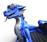  2015 3d_(artwork) alpha_channel blue_scales cgi close-up digital_media_(artwork) dragon feral hair horn lizard male model_sheet open_mouth pose reptile salireths scales scalie sharp_teeth simple_background solo standing talnova_(character) teeth tongue tongue_out white_scales wings yellow_eyes 