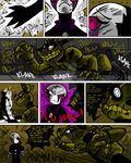  2015 angry animatronic bakukurara comic duo five_nights_at_freddy&#039;s five_nights_at_freddy&#039;s_2 five_nights_at_freddy&#039;s_3 lagomorph machine male mammal marionette_(fnaf) rabbit robot springtrap_(fnaf) video_games 