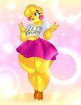  &lt;3 animatronic anthro avian beak bird breasts chicken clothing cute female five_nights_at_freddy&#039;s five_nights_at_freddy&#039;s_2 hexblaster1 hi_res machine non-mammal_breasts one_eye_closed robot shirt skirt slightly_chubby solo thick_thighs toy_chica_(fnaf) video_games wide_hips wink 