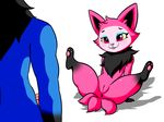  anthro anus black_fur blue_fur blue_tongue canine digital_media_(artwork) duo eerie_(telemonster) female flat_chested fox fur hi_res male male/female mammal monster multi_tail multicolored_fur penis pink_fur presenting presenting_anus presenting_pussy purple_eyes pussy simple_background spread_legs spreading telemonster tongue tongue_out wasajoke were werewolf white_background wolf yossi 