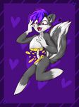  &lt;3 anthro blood cut_in_half digital_media_(artwork) gore happy male mammal nude purple_background shadowmeere shiply simple_background skunk solo spine watermark 