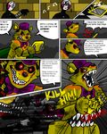  2015 animatronic bakukurara bear comic five_nights_at_freddy&#039;s five_nights_at_freddy&#039;s_2 five_nights_at_freddy&#039;s_4 group machine mammal marionette_(fnaf) nightmare_foxy_(fnaf) nightmare_fredbear_(fnaf) nightmare_mangle_(fnaf) robot tablet video_games 