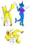  2006 bent_over big_breasts bikini breast_expansion breasts butt cleavage clothed clothing eeveelution electricity female hand_on_hip high_heels huge_breasts nintendo norithics pikachu pok&eacute;mon side_boob swimsuit vaporeon video_games water_gun 