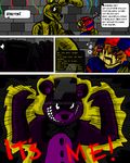  2015 animatronic bakukurara balloon_boy_(fnaf) comic duo_focus five_nights_at_freddy&#039;s five_nights_at_freddy&#039;s_2 five_nights_at_freddy&#039;s_3 group lagomorph machine male mammal oil rabbit robot shadow_freddy_(fnaf) springtrap_(fnaf) video_games 