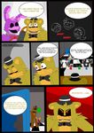  2016 aggablaze animatronic bear bonnie_(fnaf) child comic five_nights_at_freddy&#039;s freddy_(fnaf) golden_freddy_(fnaf) group hi_res human lagomorph machine male mammal rabbit robot video_games young 