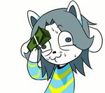  animated dankodeadzone fur grey_fur money reaction_image simple_background sweat tem temmie_(undertale) undertale video_games white_background white_fur 