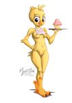  2016 anthro areola avian bird breasts chica_(fnaf) chicken cupcake erect_nipples female five_nights_at_freddy&#039;s food hi_res mysticalpha nipples pussy smile solo video_games 