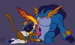  anus balls duo feet fellatio fingering infernape licking male male/male mega_evolution mega_swampert neos8 nintendo open_mouth oral paws penis pok&eacute;mon precum sex sitting spread_legs spreading swampert tongue tongue_out video_games 