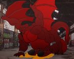  anthro balls biceps big-red big_balls big_penis colored_cum cum detailed_background dragon erection hair hi_res huge_balls hyper hyper_balls hyper_penis male multi_penis muscular nude pecs penis reptile scalie slyther smile solo thick_penis tongue tongue_out unusual_cum 