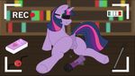  animated bdsm blindfold book bookcase butt dildo equine female feral friendship_is_magic hair horn horse jdmorte mammal my_little_pony pony pussy recording sex_toy solo twilight_sparkle_(mlp) unicorn 