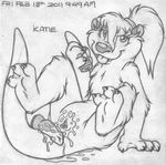  2011 absurd_res anthro arm_support barefoot clitoris cute_fangs dildo english_text female gaping gaping_pussy greyscale grin hi_res holding_object holding_sex_toy katie_kirster legs_up looking_at_viewer mammal messy mizzyam monochrome mustelid naughty_face nude otter pencil_(artwork) ponytail pussy pussy_juice reclining sex_toy sitting solo spread_legs spreading text tongue tongue_out traditional_media_(artwork) vibrator 