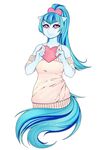  &lt;3 &lt;3_eyes 2016 absurd_res alpha_channel anthro blue_hair blue_skin blush bow clothing equestria_girls equine female hair hi_res holidays horse long_hair looking_at_viewer makeup mammal my_little_pony nails pink_eyes pony shirt slyblue7 smile solo sonata_dusk_(eg) valentine&#039;s_day 
