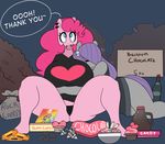  &lt;3 &lt;3_eyes 2016 anthro anthrofied big_breasts breasts candy duo earth_pony english_text equine female food friendship_is_magic horse huge_breasts hugtastic_pinkie_pie mammal maud_pie_(mlp) my_little_pony pinkie_pie_(mlp) pony sibling sisters somescrub text 