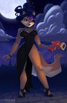  anthro ben_hickling breasts canine carmelita_fox collar female fox gown gun jewelry mammal piercing ranged_weapon sly_cooper_(series) solo video_games weapon wide_hips 