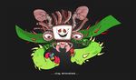  &lt;3 black_background digital_media_(artwork) duo english_text human kritterart mammal monster not_furry photoshop_flowey protagonist_(undertale) reaching simple_background size_difference solo_focus text undertale video_games vines 