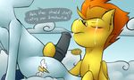  cum cum_in_mouth cum_inside cum_on_face cutie_mark dialogue duo equine female friendship_is_magic hi_res horse humor male male/female mammal marsminer my_little_pony oral pegasus penis pony pun soarin_(mlp) spitfire_(mlp) swallowing text wings wonderbolts_(mlp) 