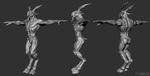  3d_(artwork) abs anthro biceps butt caprine cgi demon digital_media_(artwork) digitigrade goat god_of_war horn male mammal model model_sheet monochrome muscular muscular_male nipples nude pecs solo standing t_pose video_games 