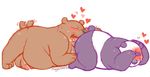  &lt;3 anal balls bear blush duo eyes_closed grizzly_(character) grizzly_bear male male/male mammal megawaffle_(artist) oral overweight panda panda_(character) penis rimming sex we_bare_bears 