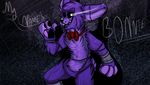  animatronic bonnie_(fnaf) choco-floof digital_media_(artwork) five_nights_at_freddy&#039;s glowing glowing_eyes lagomorph machine male mammal rabbit robot solo video_games 
