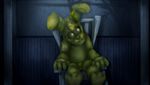  animatronic choco-floof five_nights_at_freddy&#039;s five_nights_at_freddy&#039;s_4 glowing glowing_eyes lagomorph machine male mammal plushie plushtrap_(fnaf) rabbit robot solo video_games 
