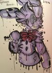  animatronic blood bow_tie caramelcraze five_nights_at_freddy&#039;s five_nights_at_freddy&#039;s_4 group hi_res machine mammal nightmare_bonnie_(fnaf) oil robot video_games 