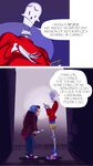  alley anadapta cellphone comic crazy_eyes english extra gangster highres hood hoodie knife multiple_boys papyrus_(font) papyrus_(undertale) phone skeleton sweater transparent_background trembling undertale 