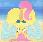  2016 animal_genitalia animal_pussy anus beach butt equine equine_pussy female feral fluttershy_(mlp) friendship_is_magic mammal mittsies my_little_pony outside pegasus pubes pussy seaside solo teats wings 