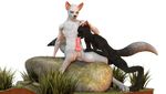  3d_(artwork) annonymouse canine cgi digital_media_(artwork) duo erection fellatio female herm heterochromia hi_res incest intersex knot licking maleherm mammal oral penis pussy sex tongue tongue_out were werewolf 