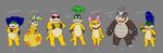  brother brother_and_sister female group iggy_koopa koopa koopalings larry_koopa lemmy_koopa ludwig_von_koopa male mario_bros morton_koopa_jr nintendo scalie sibling sister video_games wendy_o_koopa zetsho 