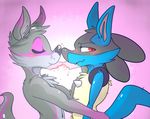  &lt;3 anthro backsash blush canine cute dog duo embarrassed feet girly husky husky_inu lucario male mammal nintendo pok&eacute;mon pop-tart quill_quote shiba_inu video_games wide_hips 