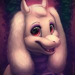  2016 anthro boss_monster caprine clothed clothing fangs female fur goat horn long_ears looking_at_viewer mammal mylafox smile solo toriel undertale video_games 