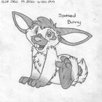  absurd_res anthro barefoot buckteeth digitigrade english_text greyscale hi_res lagomorph looking_at_viewer male mammal mizzyam monochrome nude open_mouth pencil_(artwork) rabbit semi-anthro signature sitting smile solo spotted_bunny teeth text traditional_media_(artwork) 