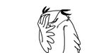  angry animated avian bird boggartowl line_art owl owl_(boggartowl) reaction_image solo 