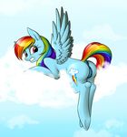  2016 anus butt cloud cutie_mark equine feathered_wings feathers female feral friendship_is_magic hair hi_res looking_back mammal multicolored_hair multicolored_tail my_little_pony outside pegasus pussy rainbow_dash_(mlp) rainbow_hair rainbow_tail solo solweig spread_wings teeth underhoof wings 