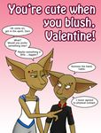  angry avsaroke blush clothing duo female holidays kilm male shape_shifter tattle uniform valentine&#039;s_day 