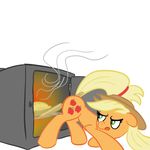  applejack_(mlp) blonde_hair cutie_mark earth_pony elslowmo equine female food friendship_is_magic green_eyes hair hat hi_res horse mammal my_little_pony oven paddle pie pony solo 