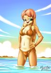  2016 anthro bikini clothing female hi_res lagomorph mammal mysticalpha navel rabbit solo swimsuit 