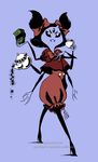  arachnid arthropod black_hair fangs female hair hi_res money muffet multi_eye multi_limb pigtails solo spider tamarinfrog undertale video_games 