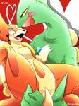  anthro duo floatzel nintendo nude pok&eacute;mon ragujuka red_background sceptile simple_background size_difference video_games 