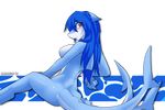  alpha_channel anthro breasts featureless_breasts female fish hi_res looking_back marine nude shark simple_background smile solo transparent_background xaenyth 
