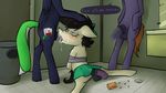  bathroom clothed clothing crossdressing cum cum_in_mouth cum_inside cum_on_face dialogue drugged equine fan_character fellatio forced girly group hi_res horse male male/male mammal marsminer moonlit_ace my_little_pony oral pills pone_keith pony rape sex 