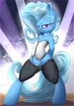  2016 absurd_res anthro blue_fur clothed clothing equine female friendship_is_magic fur hair half-closed_eyes hi_res horn long_hair looking_at_viewer madacon mammal my_little_pony purple_eyes smile solo trixie_(mlp) unicorn 