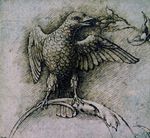  1485 ancient_furry_art andrea_mantegna avian beak bird feathers feral hi_res open_mouth proper_art solo traditional_media_(artwork) wings 